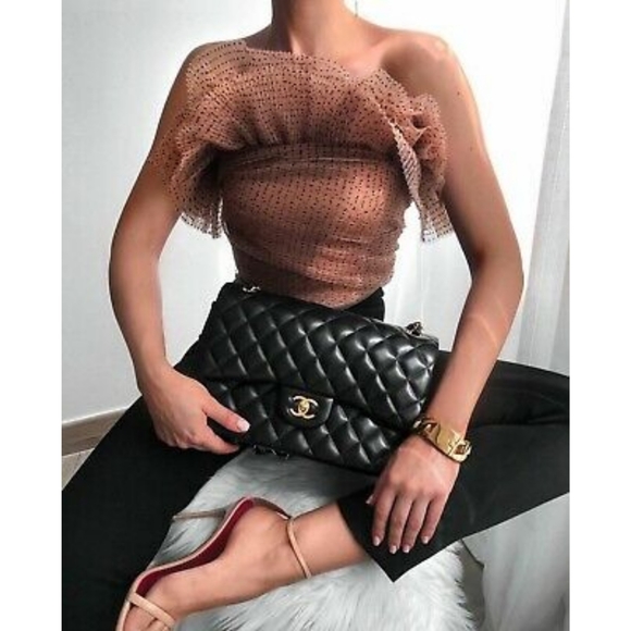 Zara tulle ruffle crop top - Picture 5 of 15